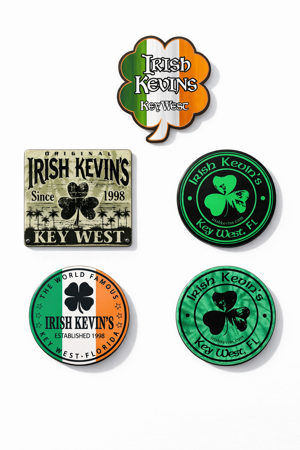 Custom magnet for Irish Kevin's - branded promotional magnet
